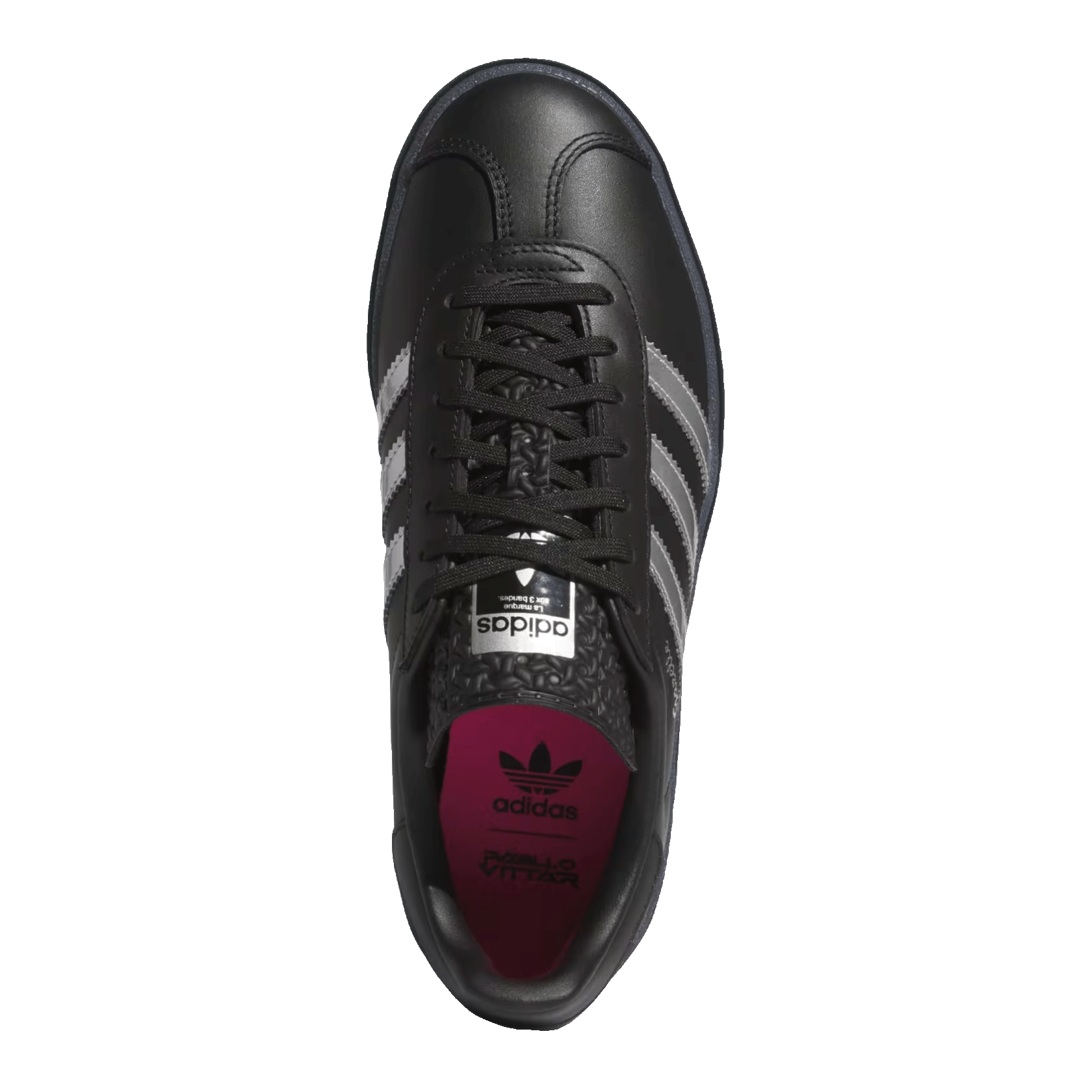 adidas Gazelle Bold Pride Pabllo Vittar Core Black Silver Metallic Lucid Pink (W) Oben