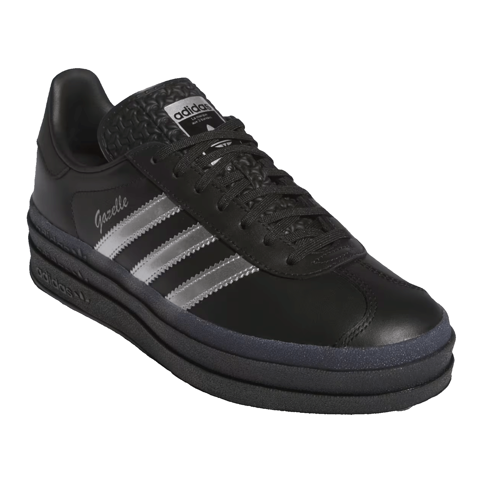 adidas Gazelle Bold Pride Pabllo Vittar Core Black Silver Metallic Lucid Pink (W) Side