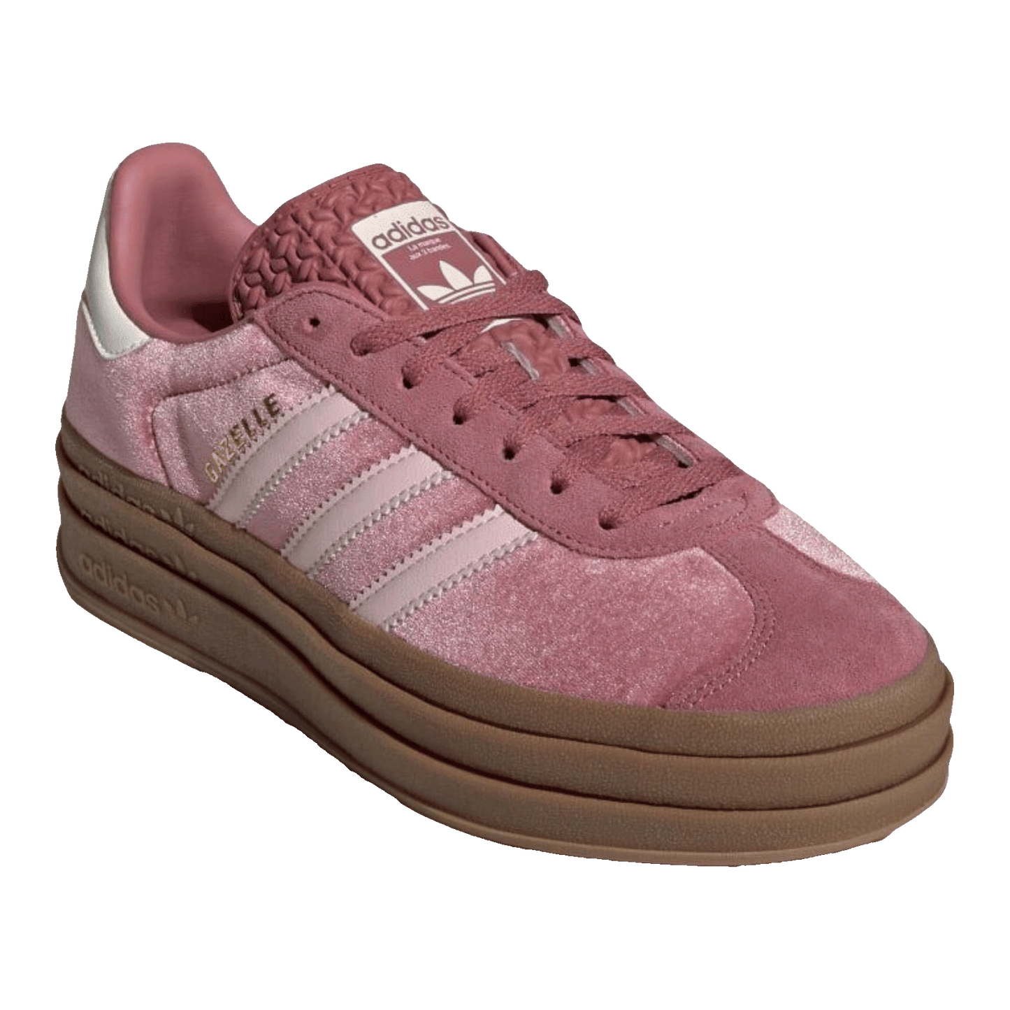 adidas Gazelle Bold Sandy Pink Velvet (W) Side
