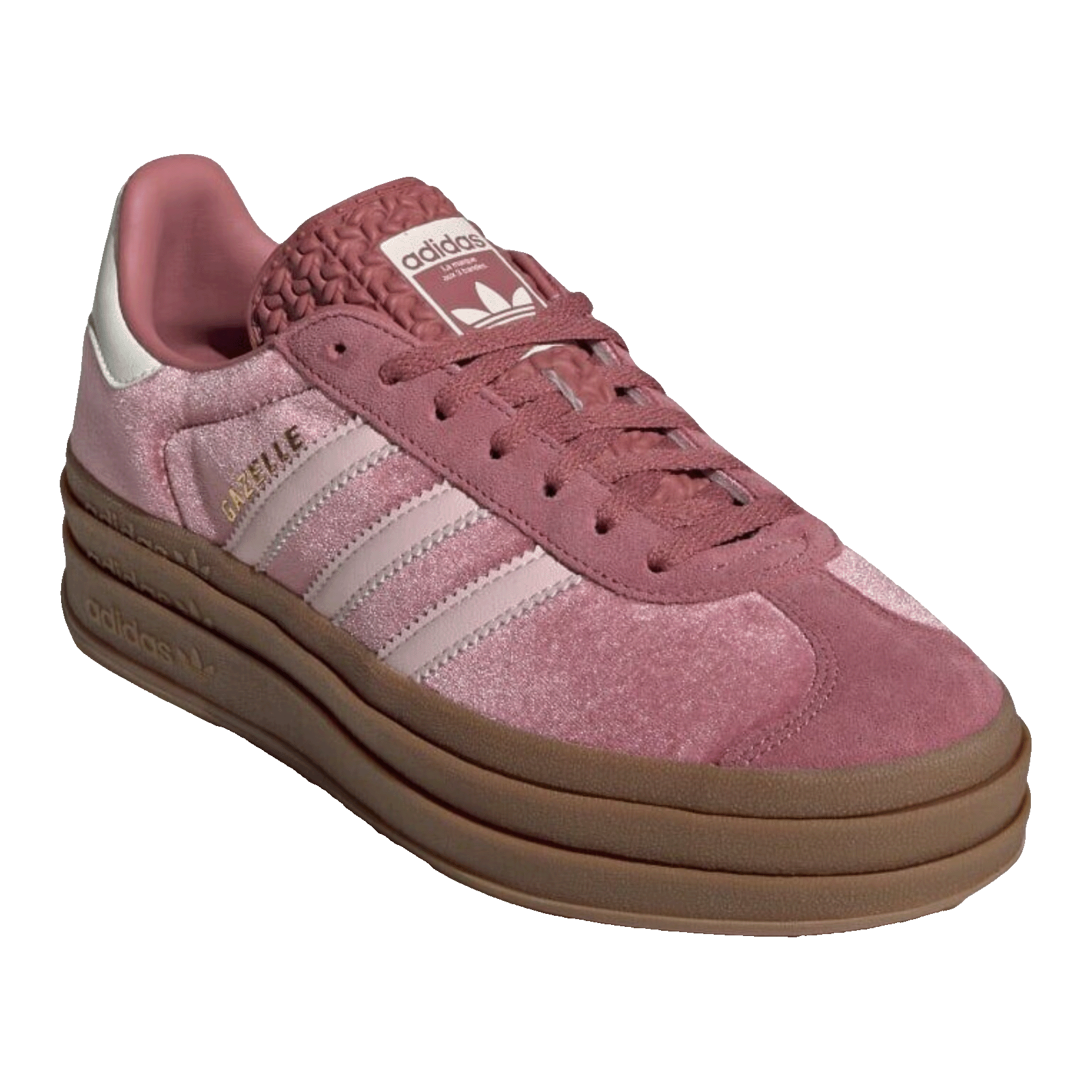 adidas Gazelle Bold Sandy Pink Velvet (W) Side