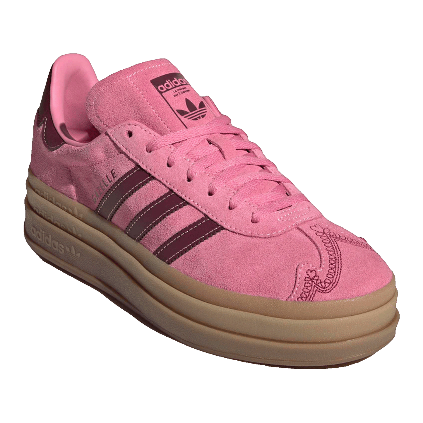 adidas Gazelle Bold Shadow Red Pink Spark (W) Side IH6697