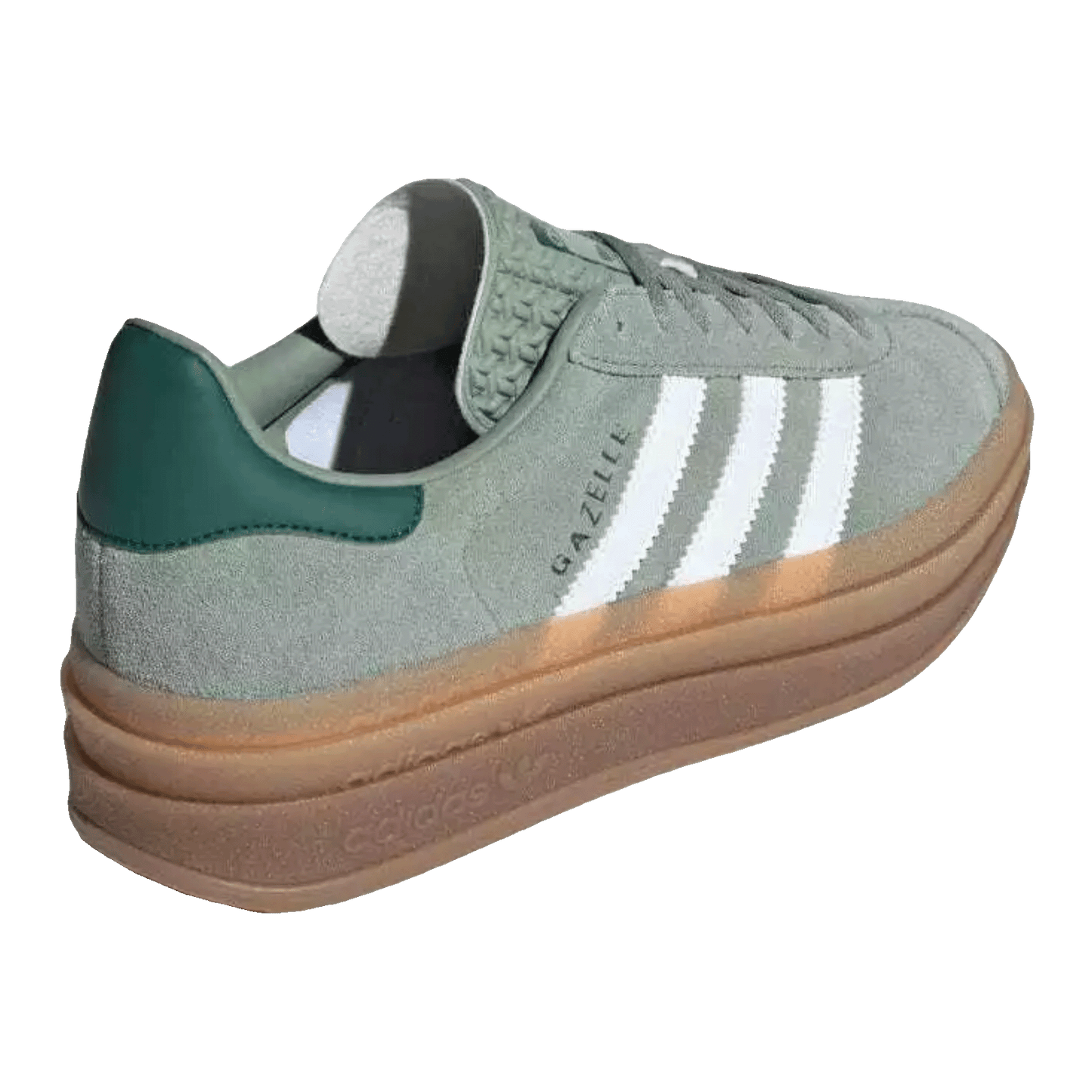 adidas Gazelle Bold Silver Green Gum (Womens) Back