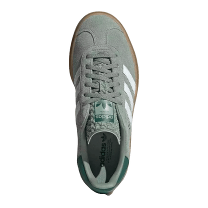 adidas Gazelle Bold Silver Green Gum (Womens) Oben