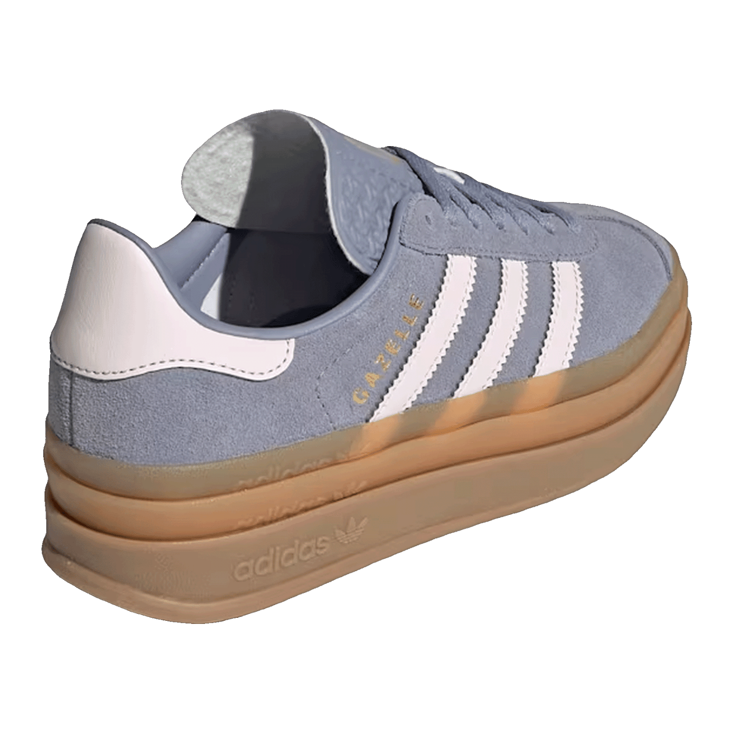 adidas Gazelle Bold Silver Violet Almost Pink Gum (GS) Back JQ1297