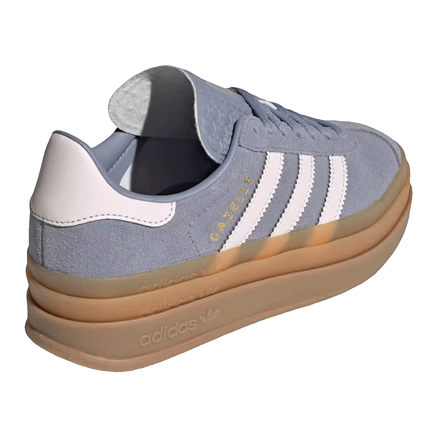 adidas Gazelle Bold Silver Violet Almost Pink Gum (GS) Back JQ1297