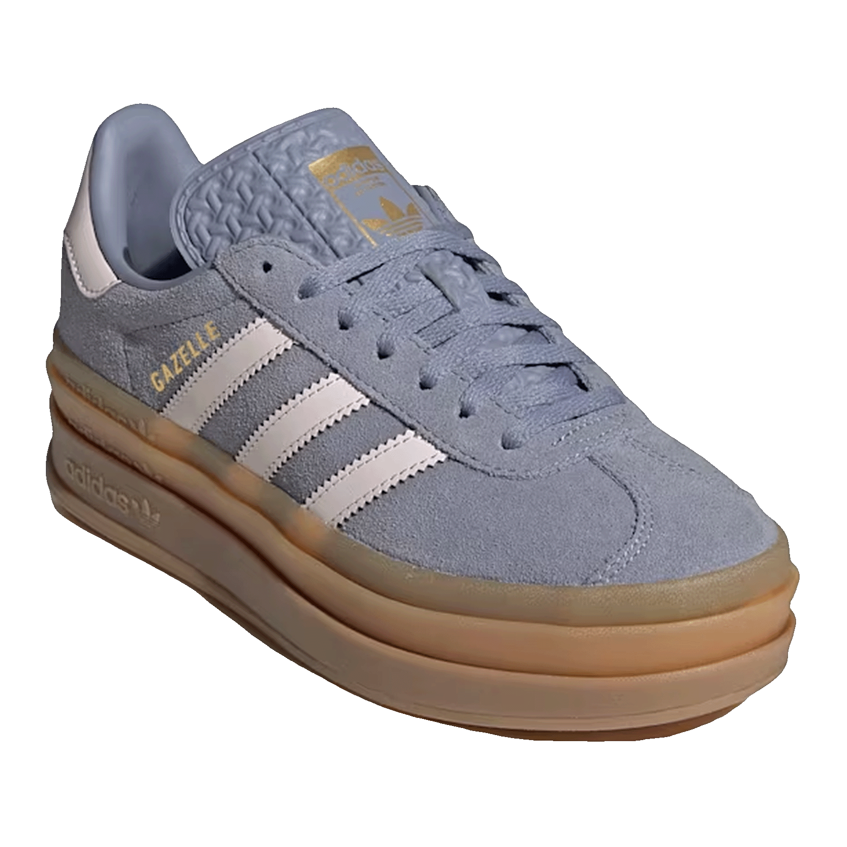 adidas Gazelle Bold Silver Violet Almost Pink Gum (GS) Side JQ1297