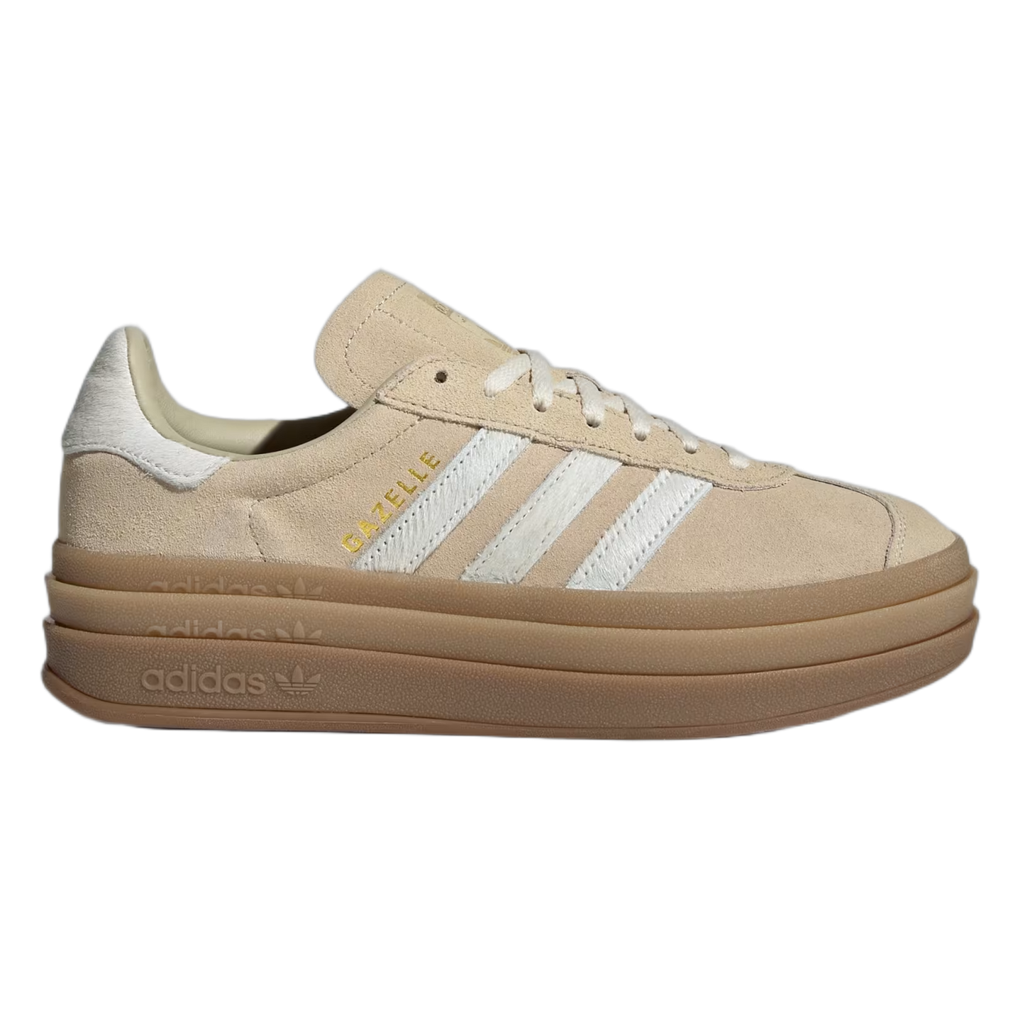 adidas Gazelle Bold Stone Khaki Cream White (W) IH4201