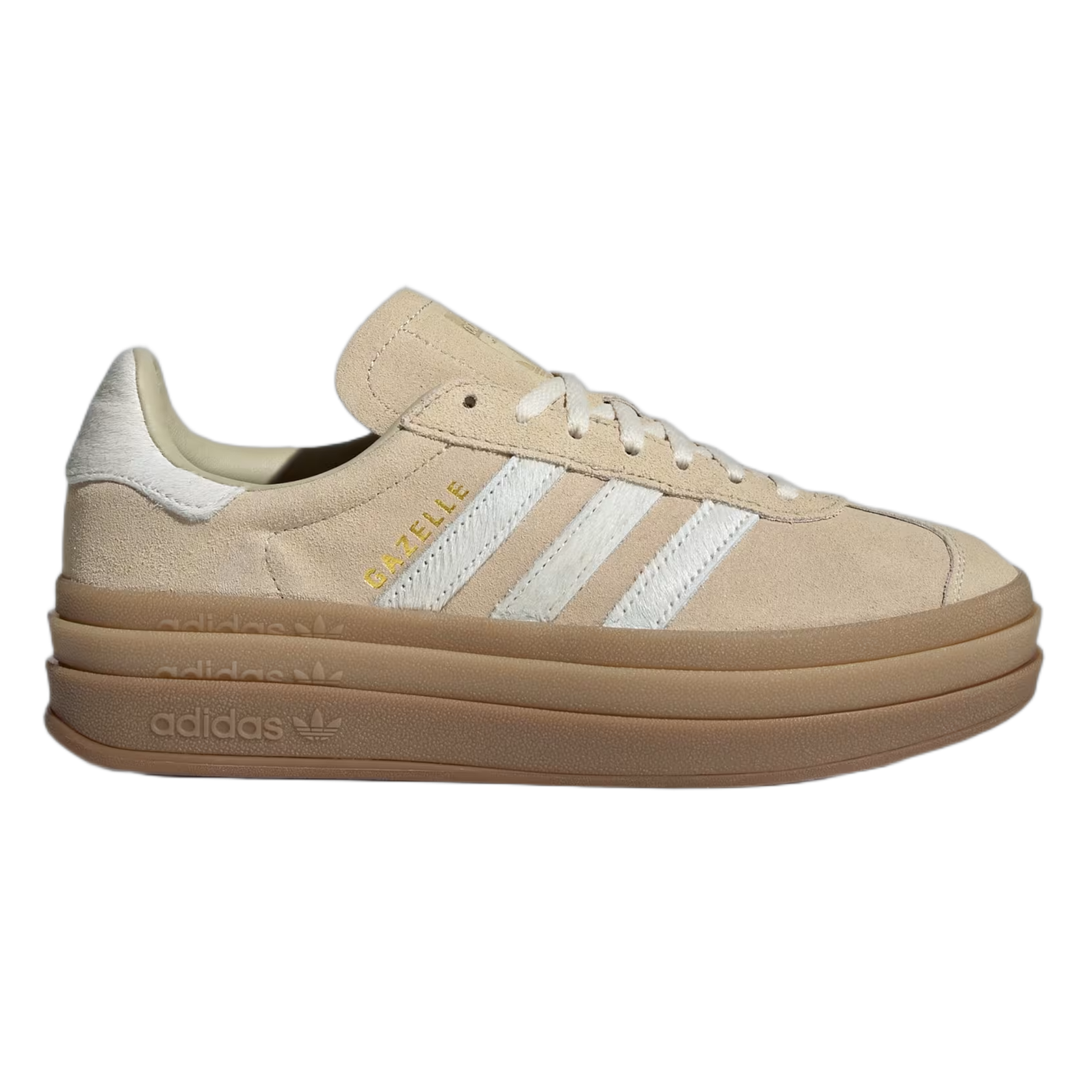 adidas Gazelle Bold Stone Khaki Cream White (W) IH4201