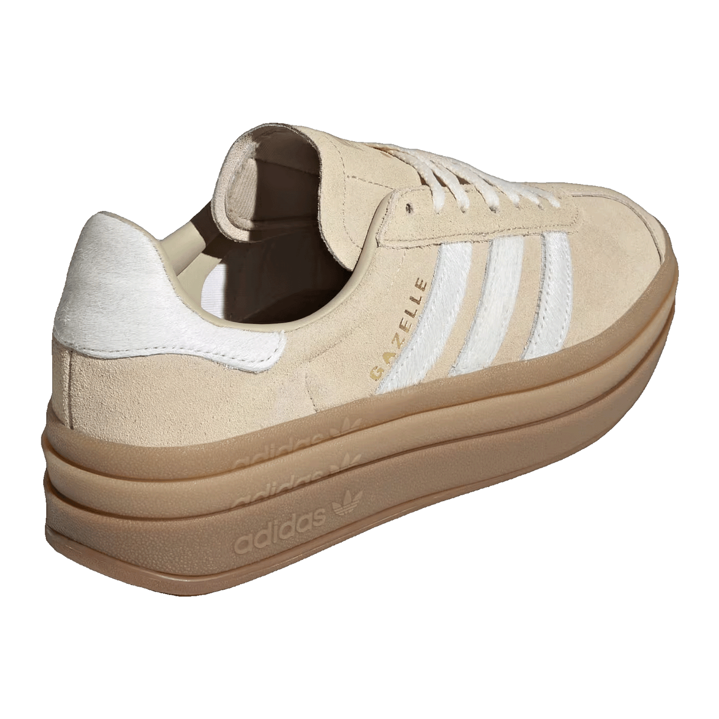 adidas Gazelle Bold Stone Khaki Cream White (W) Back IH4201