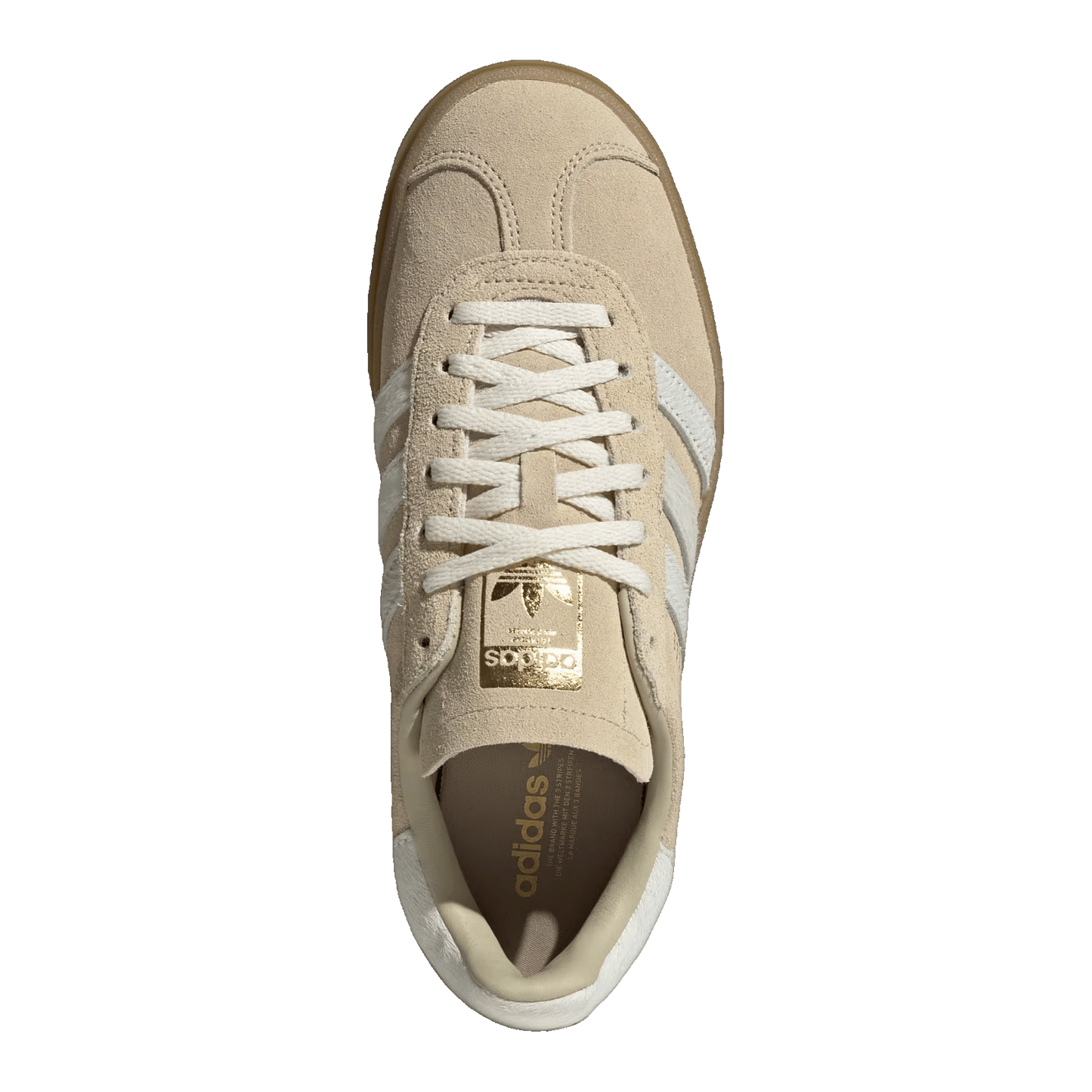 adidas Gazelle Bold Stone Khaki Cream White (W) Oben IH4201