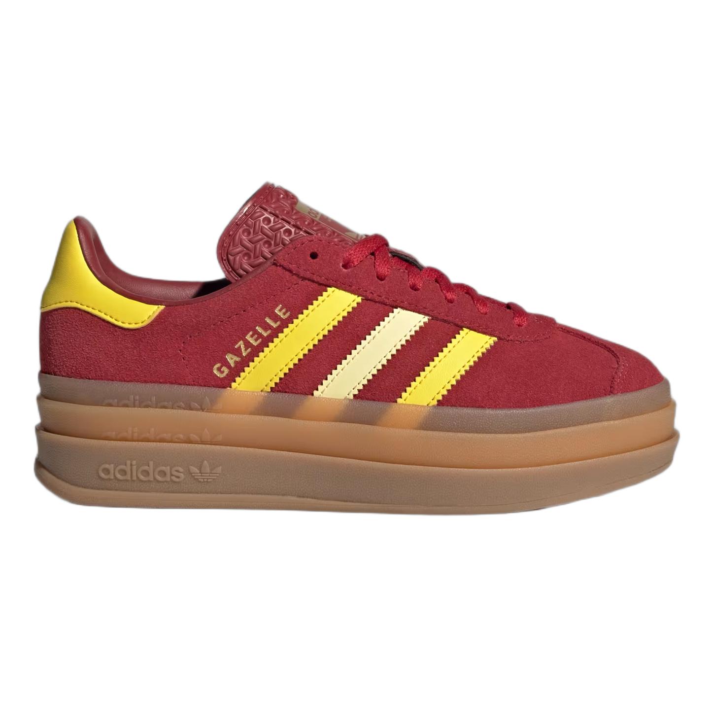 adidas Gazelle Bold Team Victory Red Yellow Gold Metallic (GS) JR5953