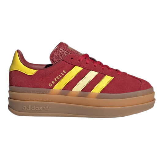 adidas Gazelle Bold Team Victory Red Yellow Gold Metallic (GS) JR5953
