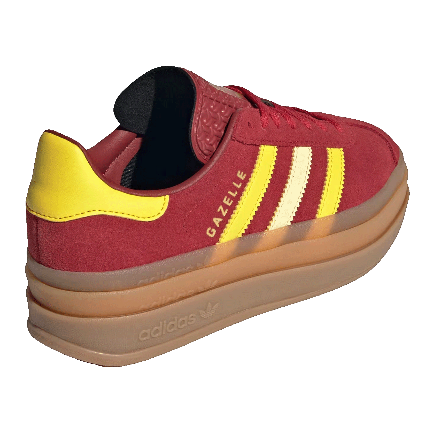 adidas Gazelle Bold Team Victory Red Yellow Gold Metallic (GS) Back JR5953