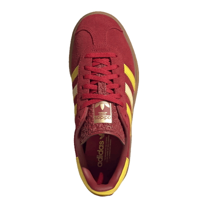 adidas Gazelle Bold Team Victory Red Yellow Gold Metallic (GS) Oben JR5953