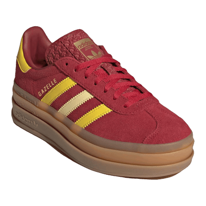adidas Gazelle Bold Team Victory Red Yellow Gold Metallic (GS) Side JR5953
