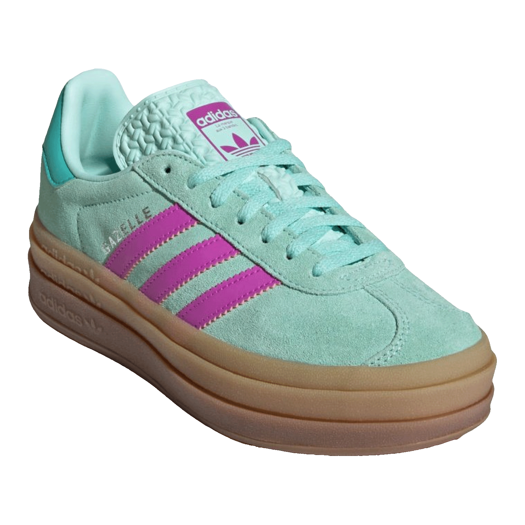 adidas Gazelle Bold Turqoise Pink (Kids) Side