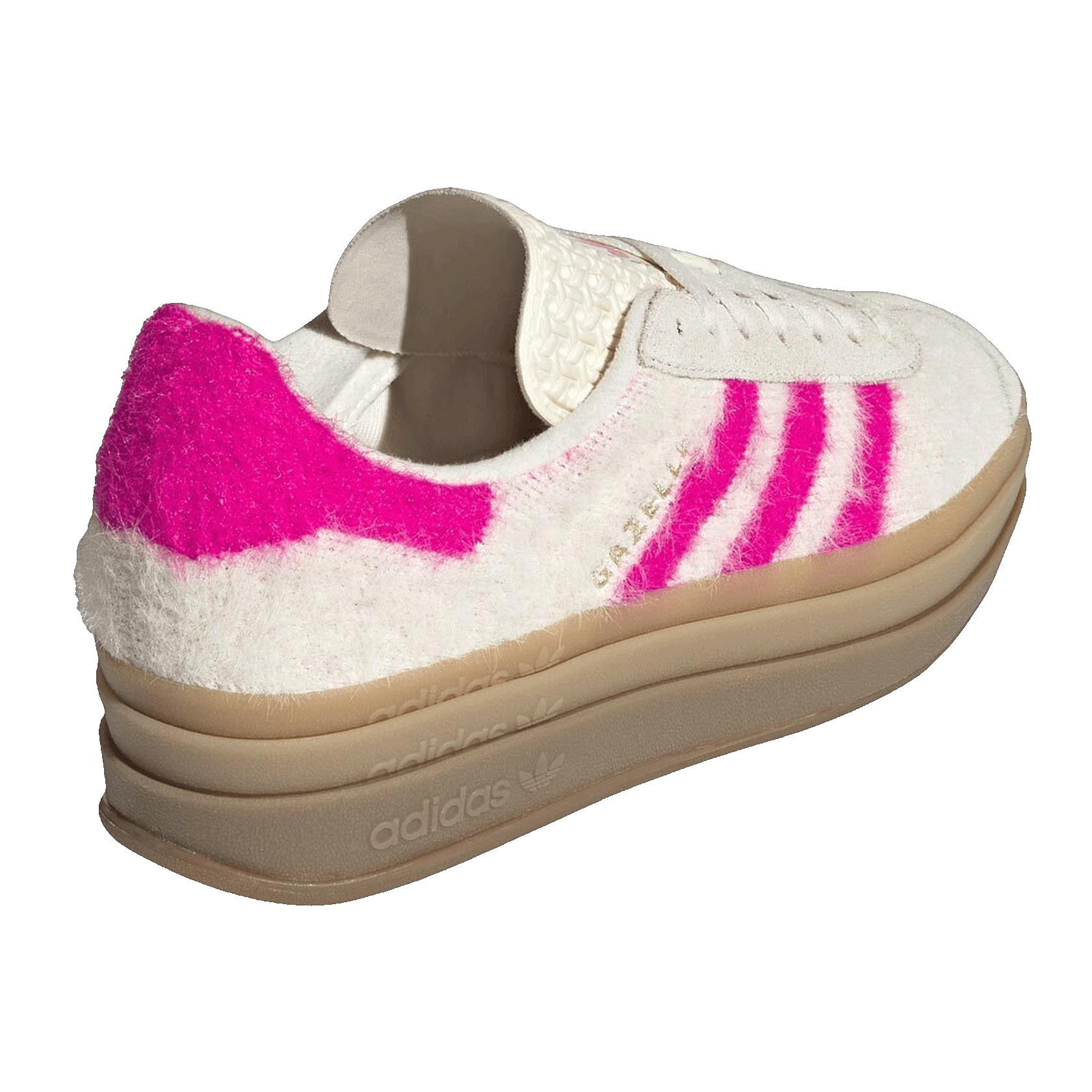 adidas Gazelle Bold White Shock Pink (W) Back JS3908