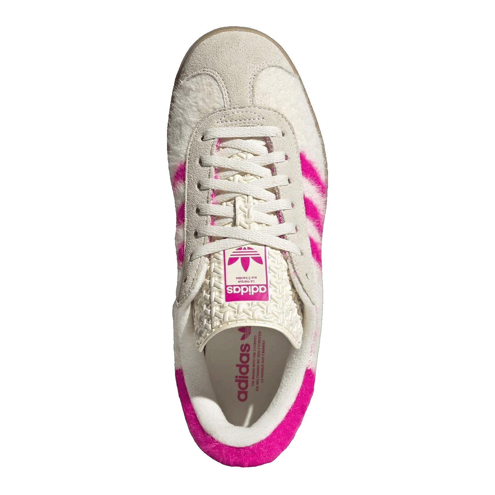 adidas Gazelle Bold White Shock Pink (W) Oben JS3908