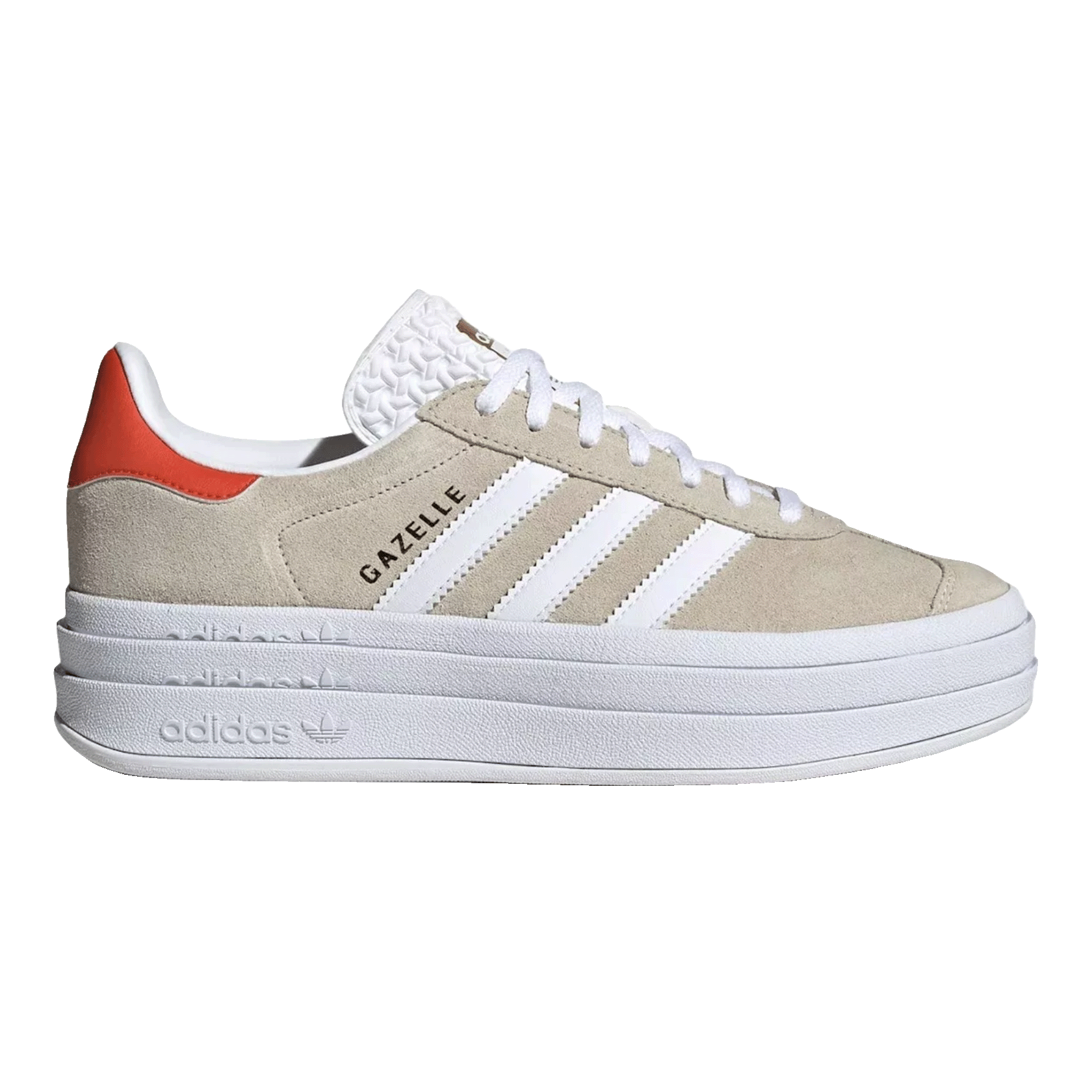 adidas Gazelle Bold Wonder Beige Collegiate Orange (W)