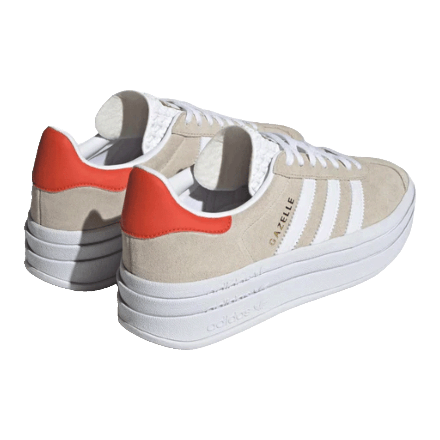 adidas Gazelle Bold Wonder Beige Collegiate Orange (W) Back
