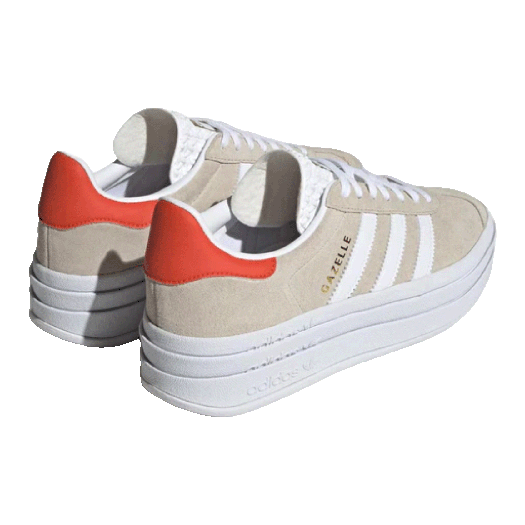 adidas Gazelle Bold Wonder Beige Collegiate Orange (W) Back