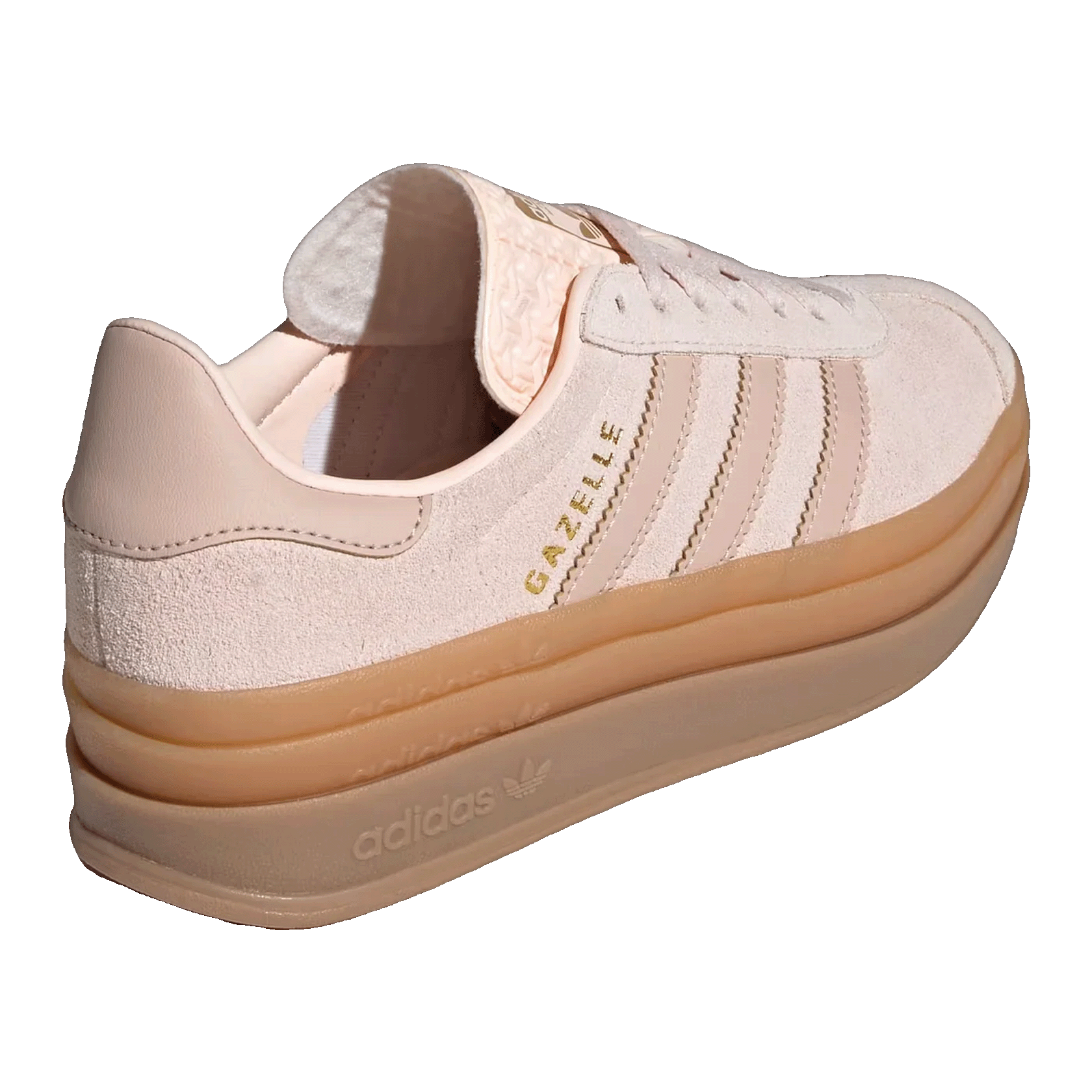 adidas Gazelle Bold Wonder Quartz Wonder Taupe Gum (GS) Back JQ1296