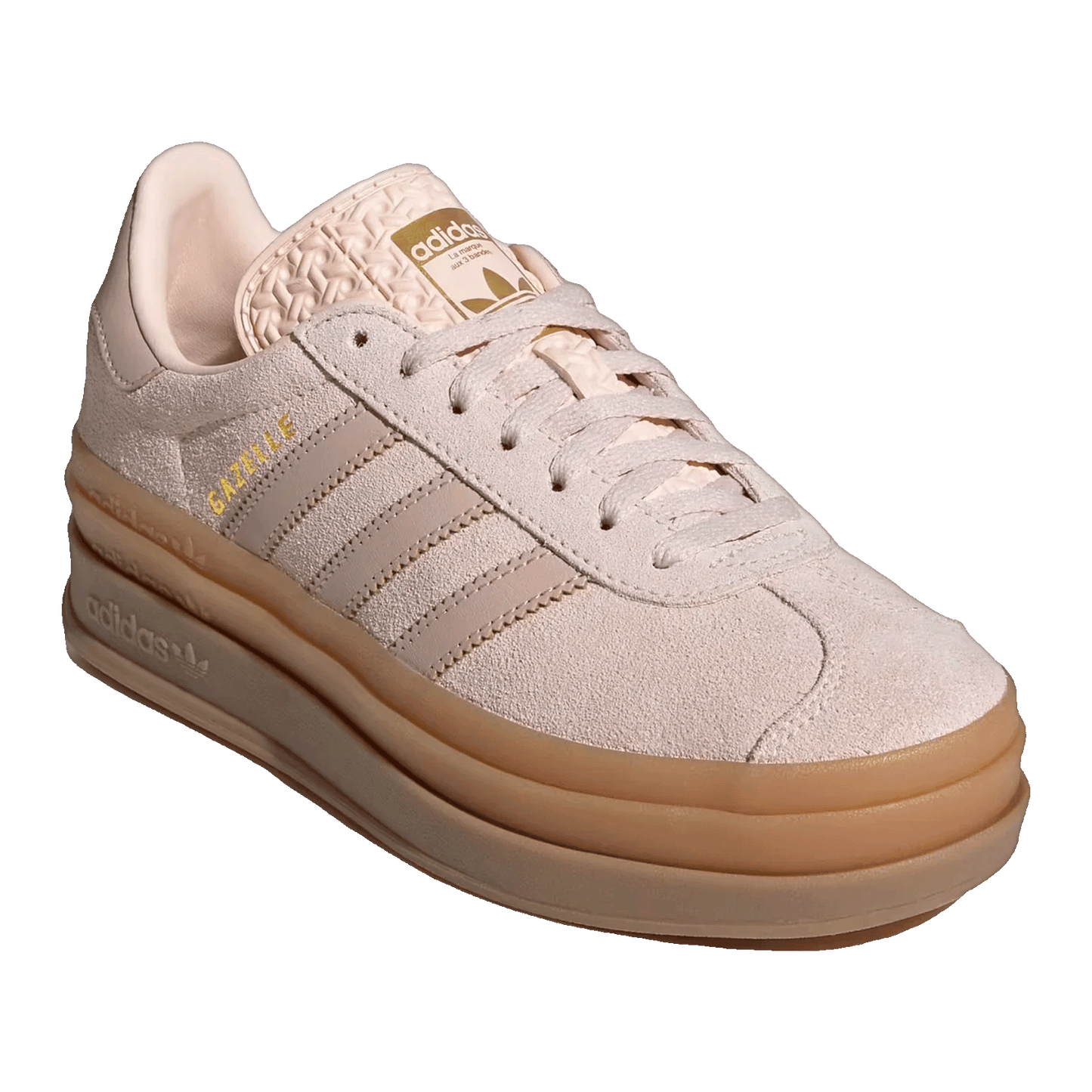 adidas Gazelle Bold Wonder Quartz Wonder Taupe Gum (GS) Side JQ1296