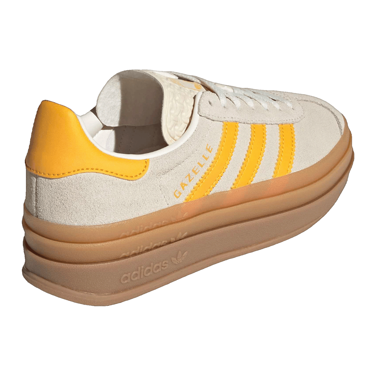 adidas Gazelle Bold Wonder White Crew Yellow (GS) Back IH6458