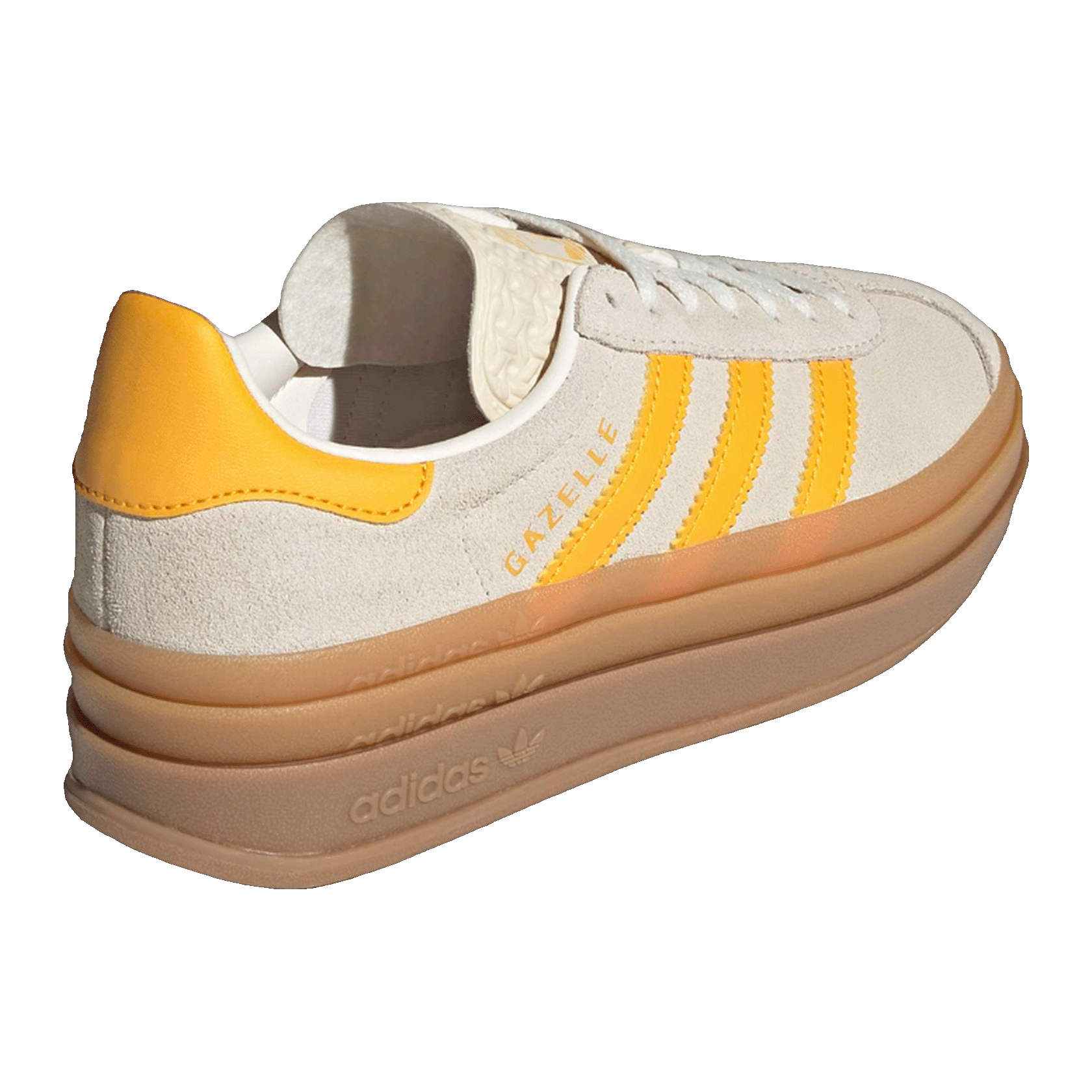adidas Gazelle Bold Wonder White Crew Yellow (GS) Back IH6458