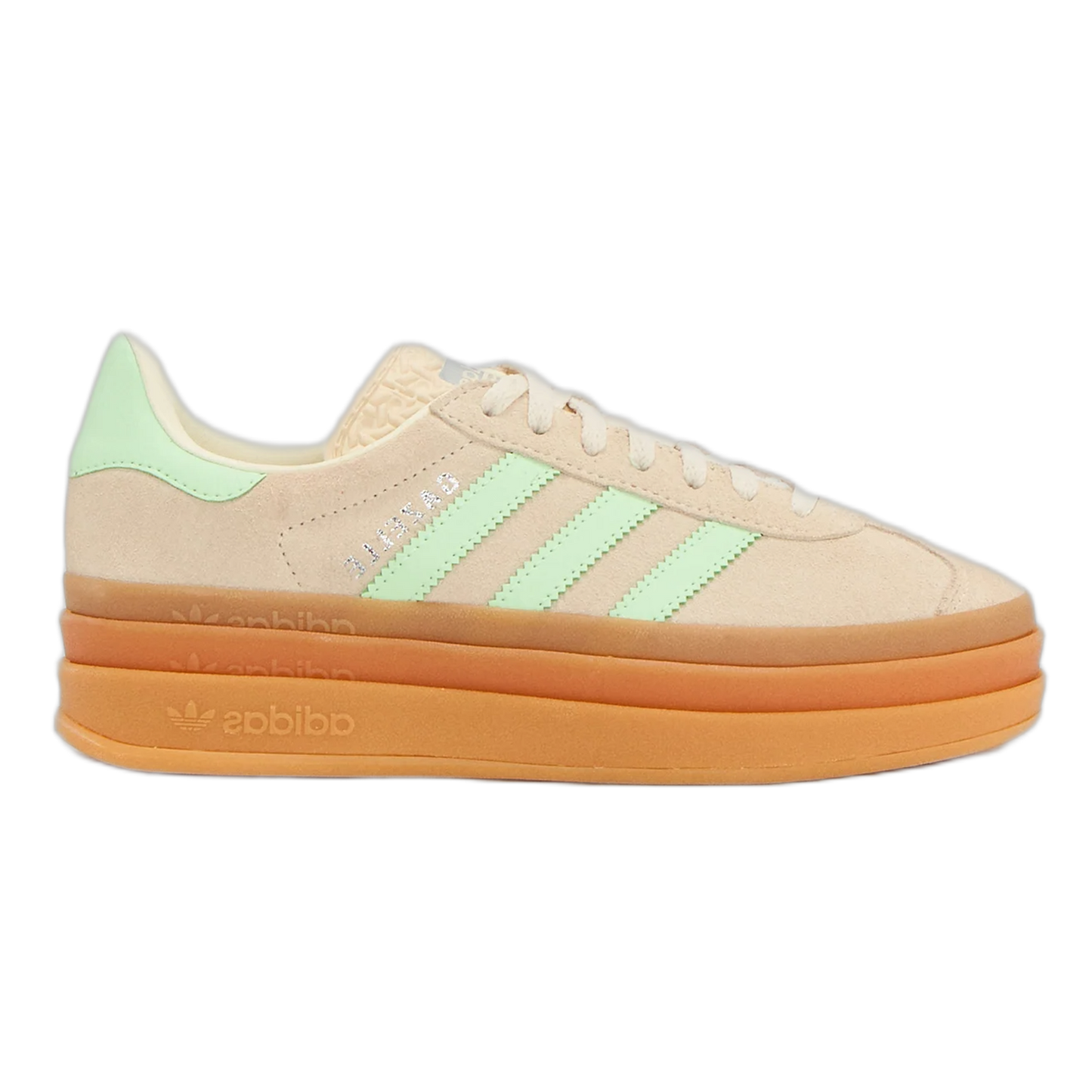 adidas Gazelle Bold Wonder White Semi Green Spark (GS) JQ7410