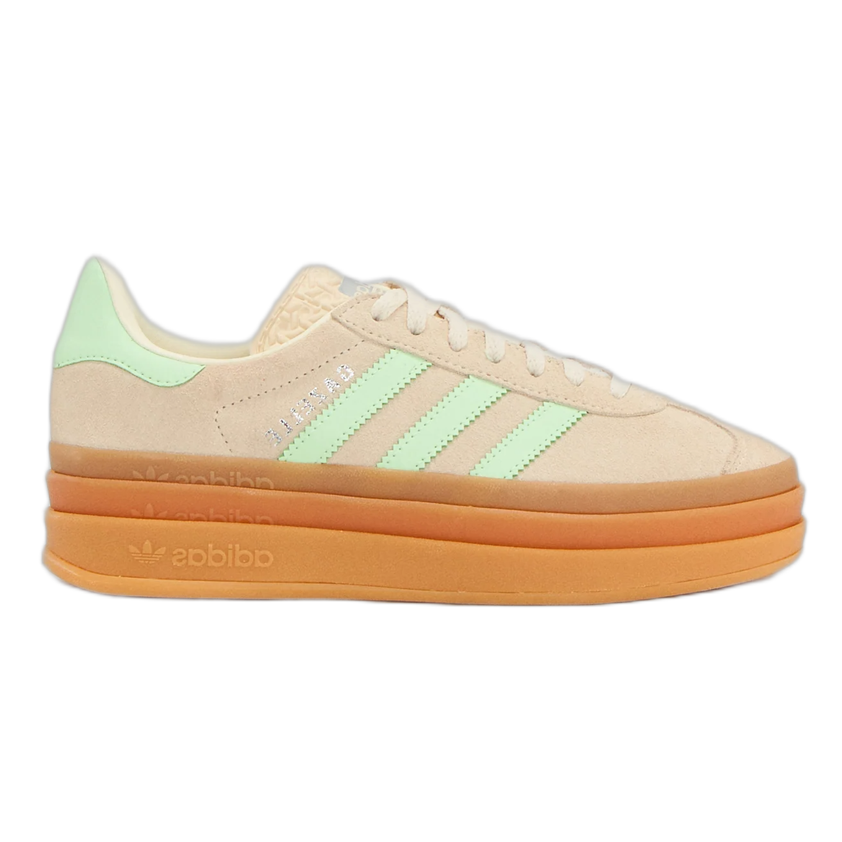 adidas Gazelle Bold Wonder White Semi Green Spark (GS) JQ7410