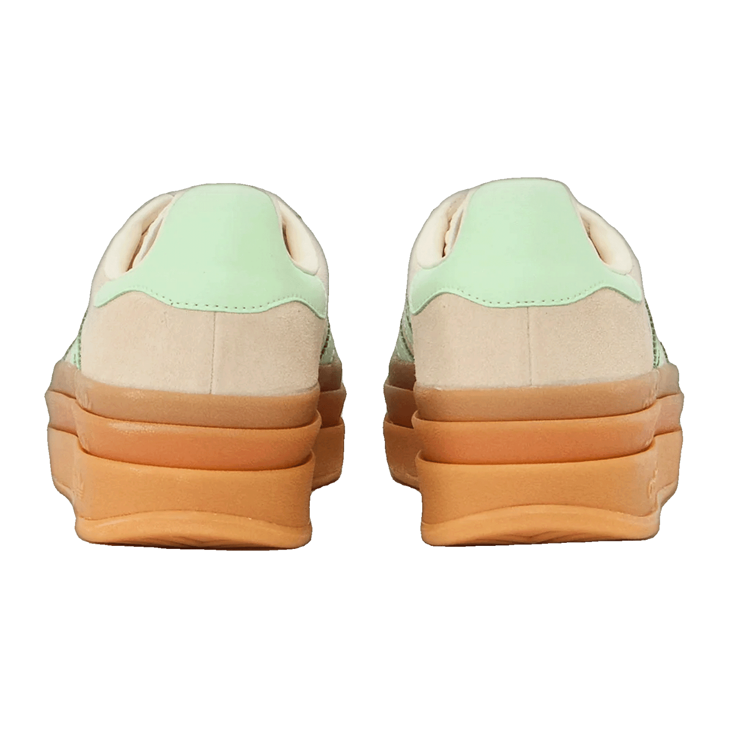 adidas Gazelle Bold Wonder White Semi Green Spark (GS) Back JQ7410