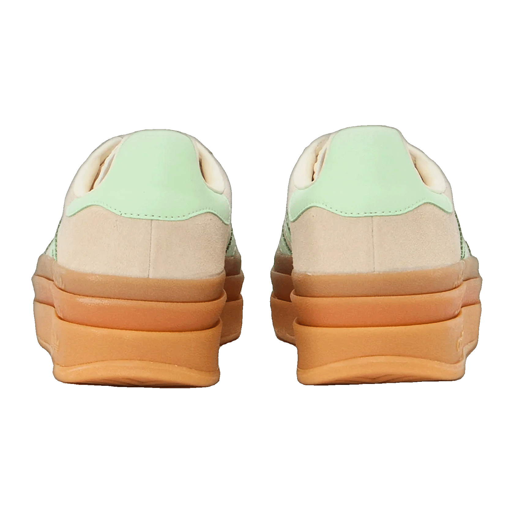 adidas Gazelle Bold Wonder White Semi Green Spark (GS) Back JQ7410