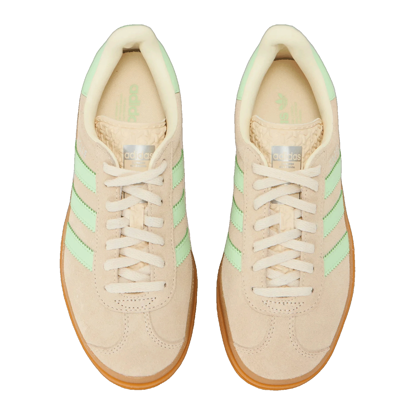 adidas Gazelle Bold Wonder White Semi Green Spark (GS) Oben JQ7410