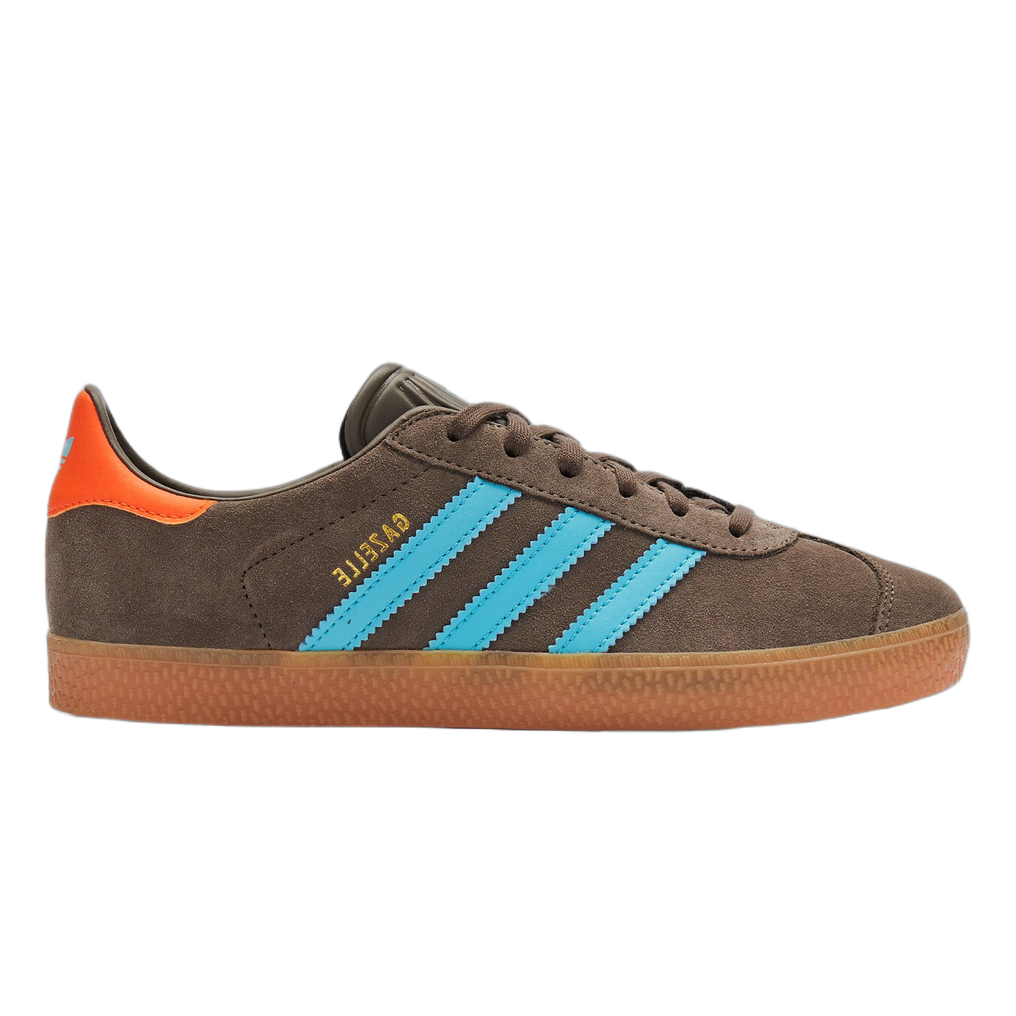 adidas Gazelle Brown Blue Glow Impact Orange (GS) JR5942