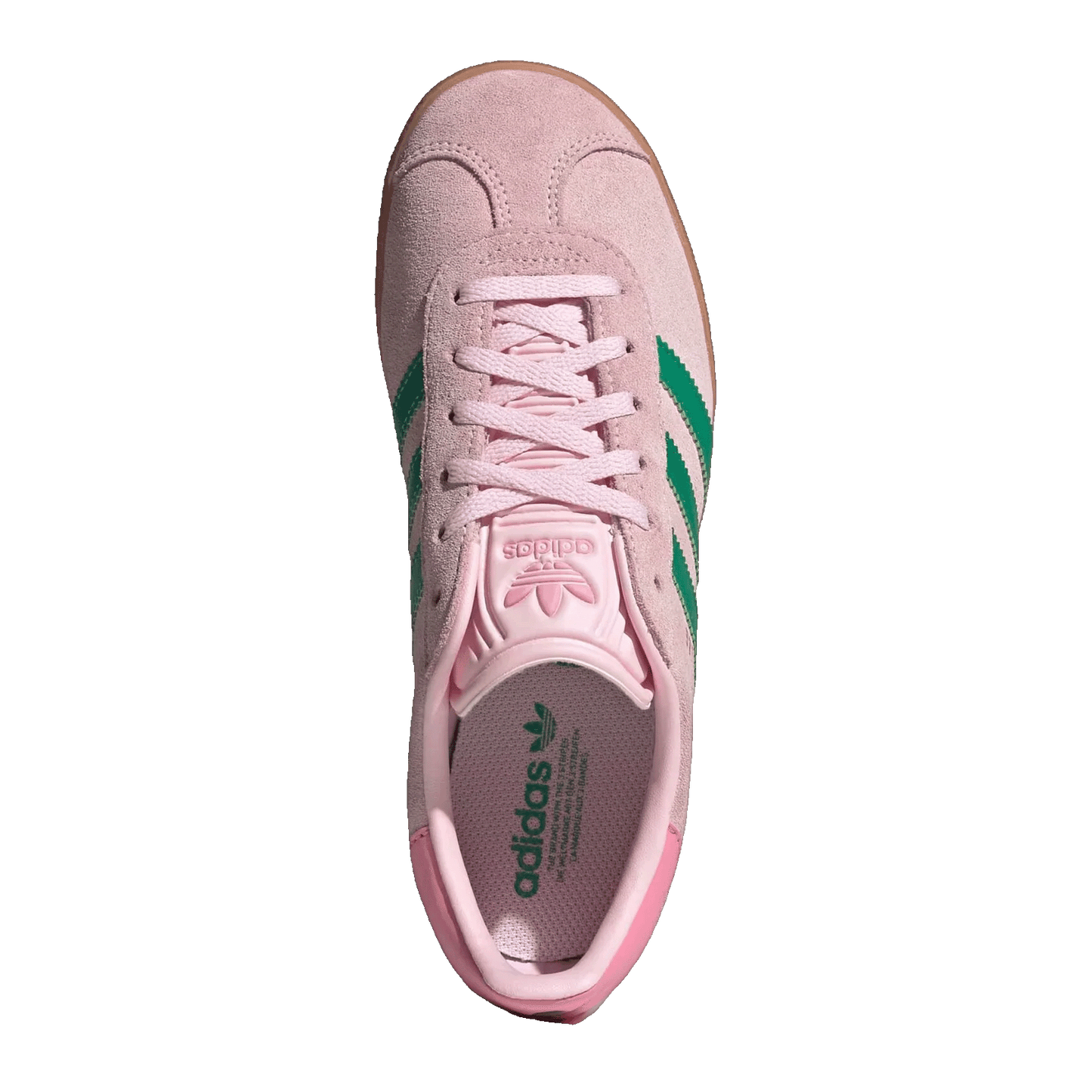 adidas Gazelle Clear Pink Court Green (GS) Oben JP7128