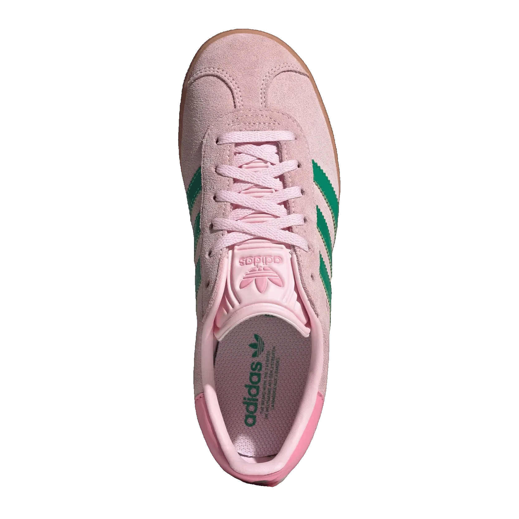 adidas Gazelle Clear Pink Court Green (GS) Oben JP7128