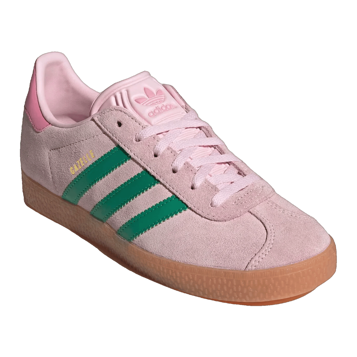 adidas Gazelle Clear Pink Court Green (GS) Side JP7128