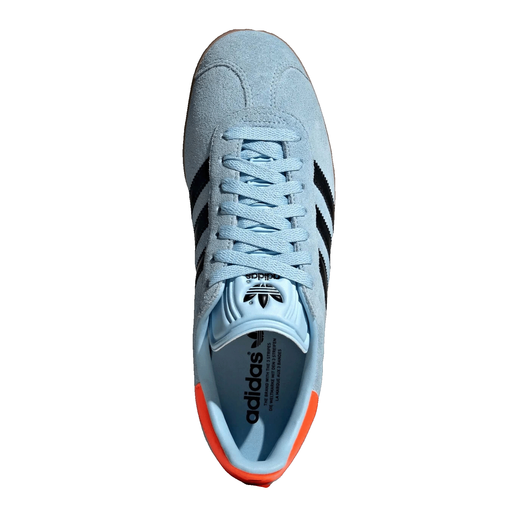 adidas Gazelle Clear Sky Core Black Oben JI2076