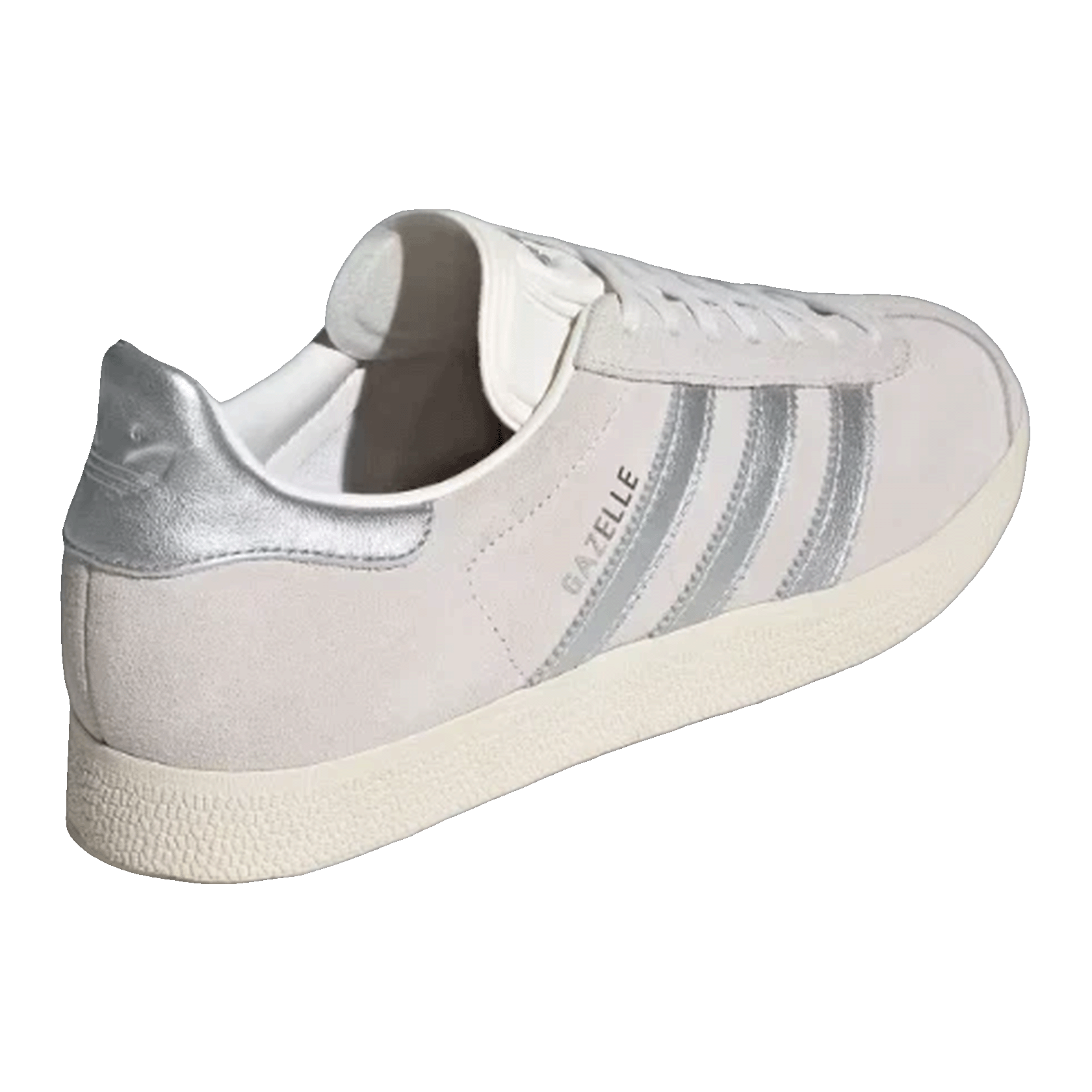 adidas Gazelle Cloud White Silver Metallic Back JH8640