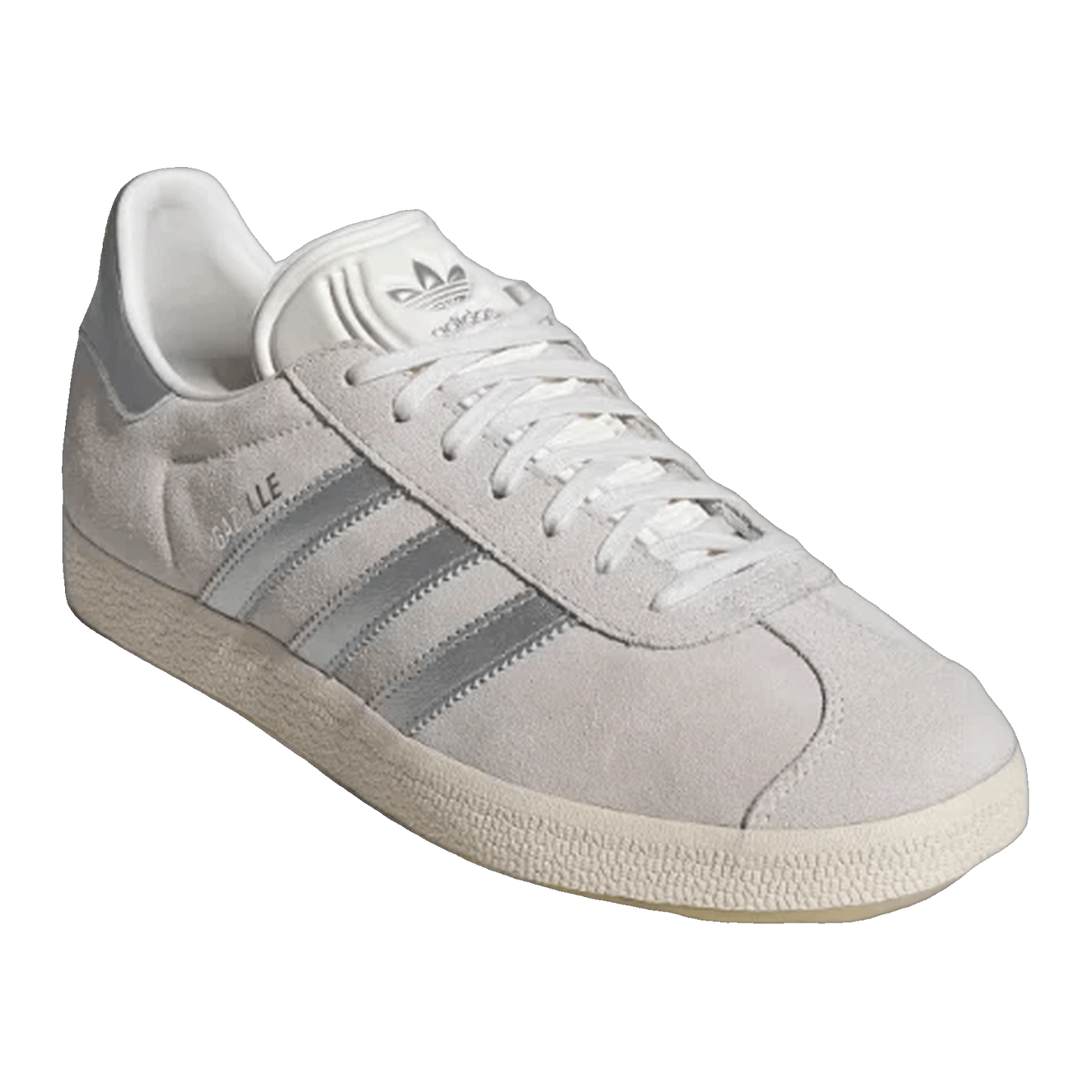 adidas Gazelle Cloud White Silver Metallic Side JH8640