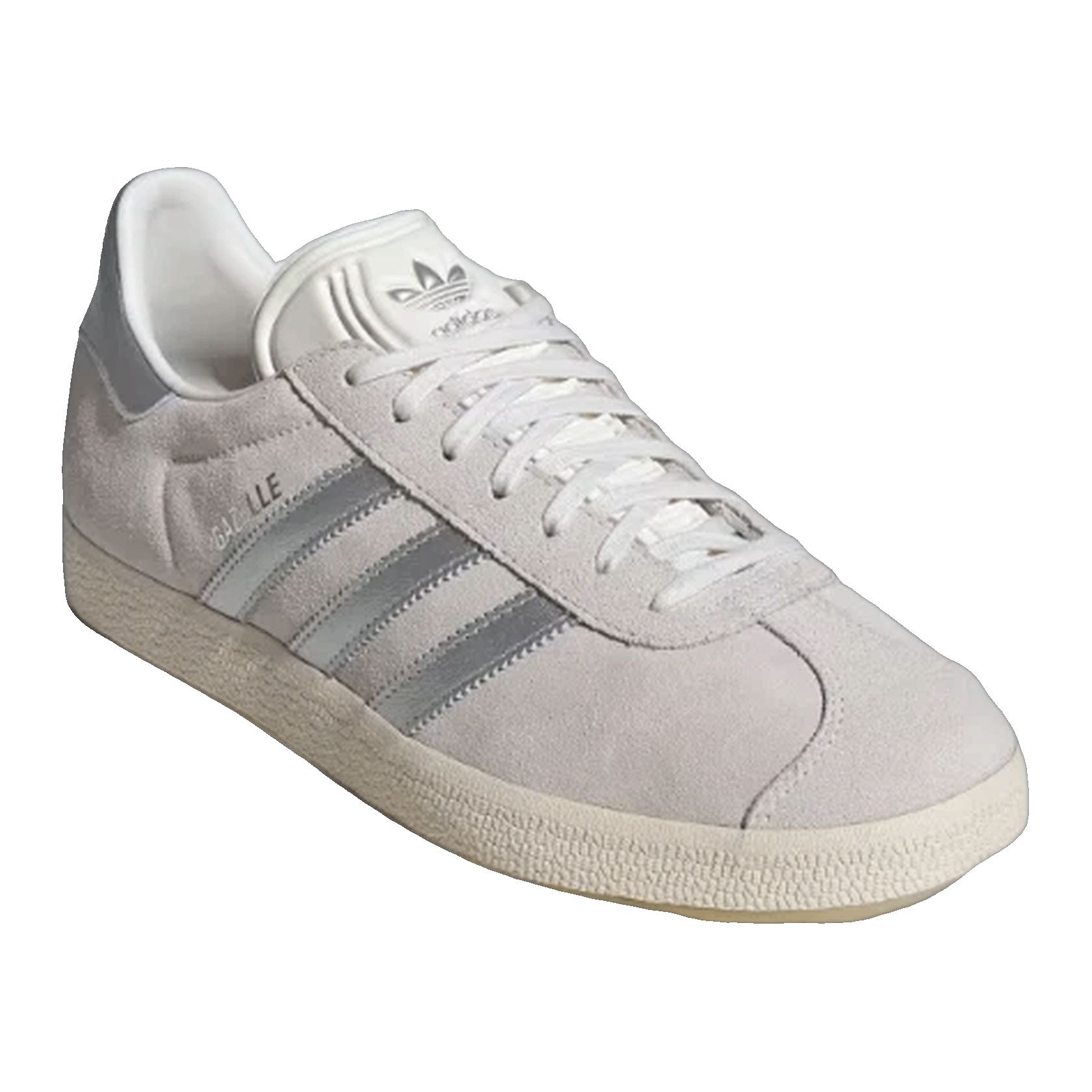 adidas Gazelle Cloud White Silver Metallic Side JH8640