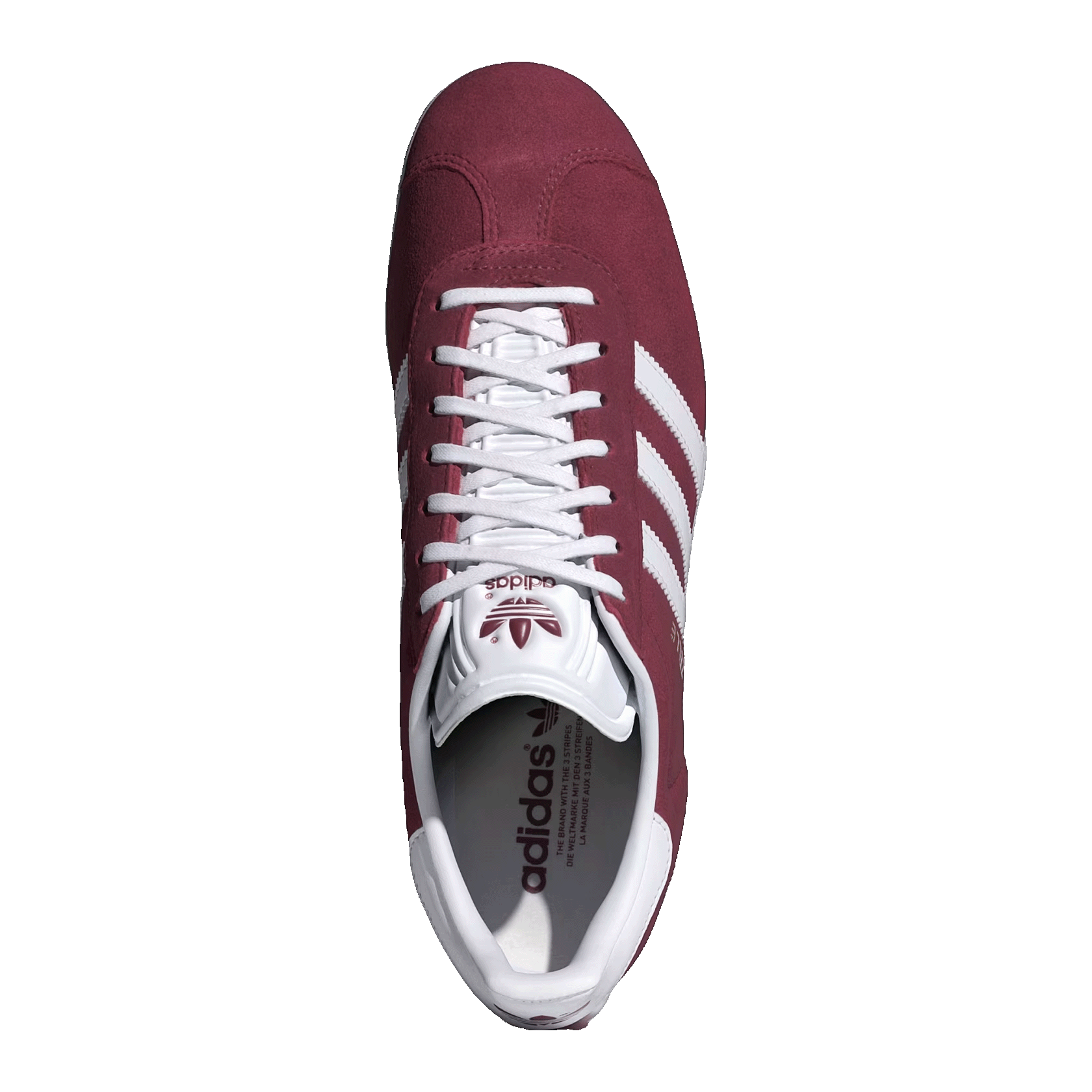 adidas Gazelle Collegiate Burgundy White Oben B41645