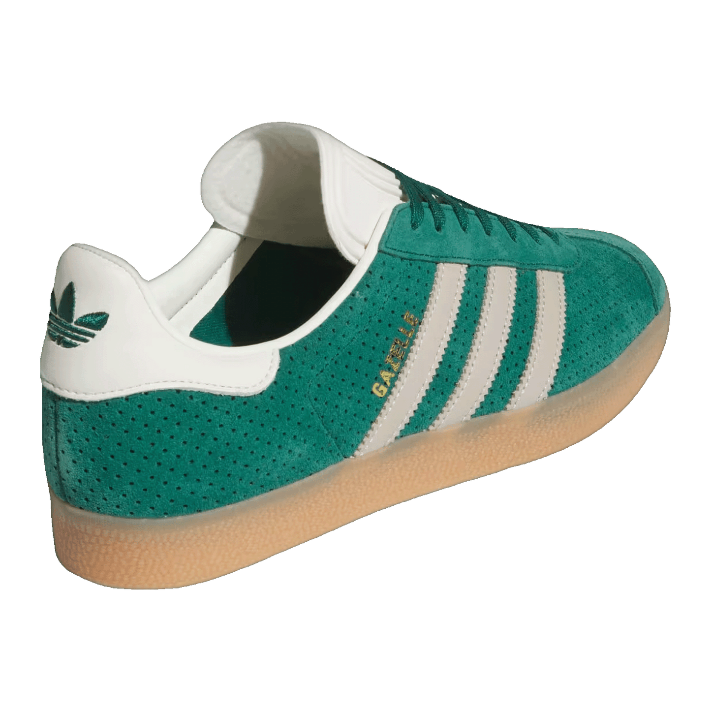 adidas Gazelle Collegiate Green Wonder Beige Gold Metallic Back IF7154