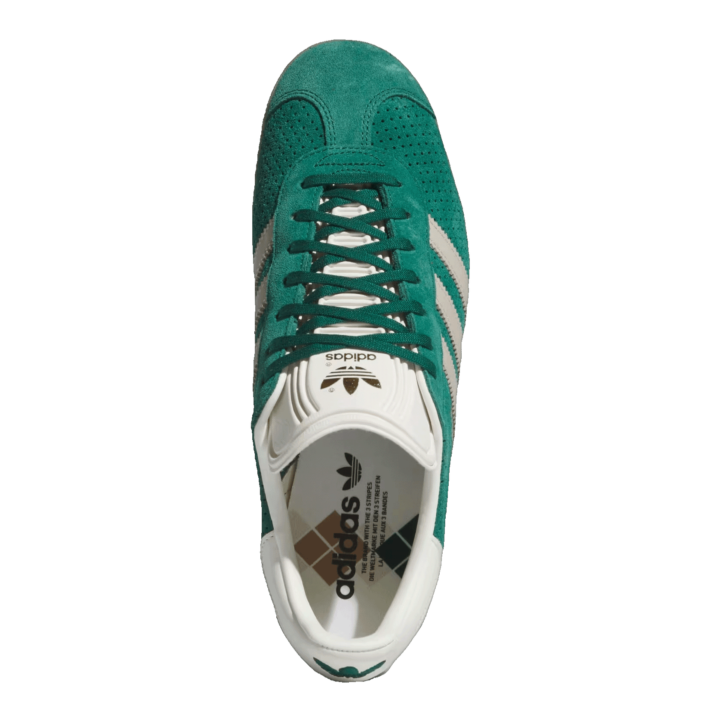 adidas Gazelle Collegiate Green Wonder Beige Gold Metallic Oben IF7154