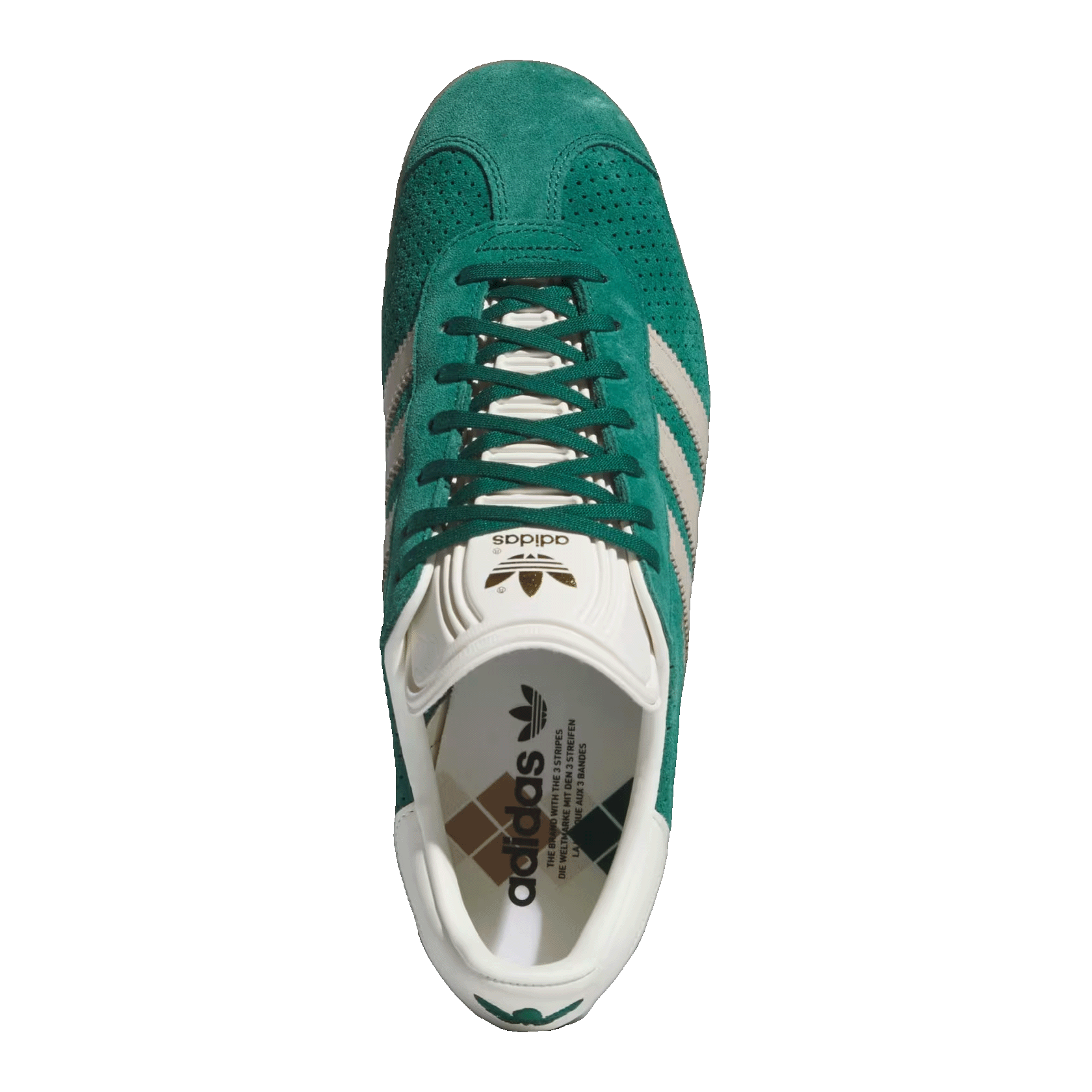 adidas Gazelle Collegiate Green Wonder Beige Gold Metallic Oben IF7154