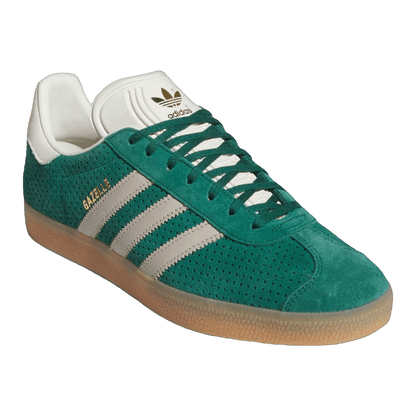 adidas Gazelle Collegiate Green Wonder Beige Gold Metallic Side IF7154