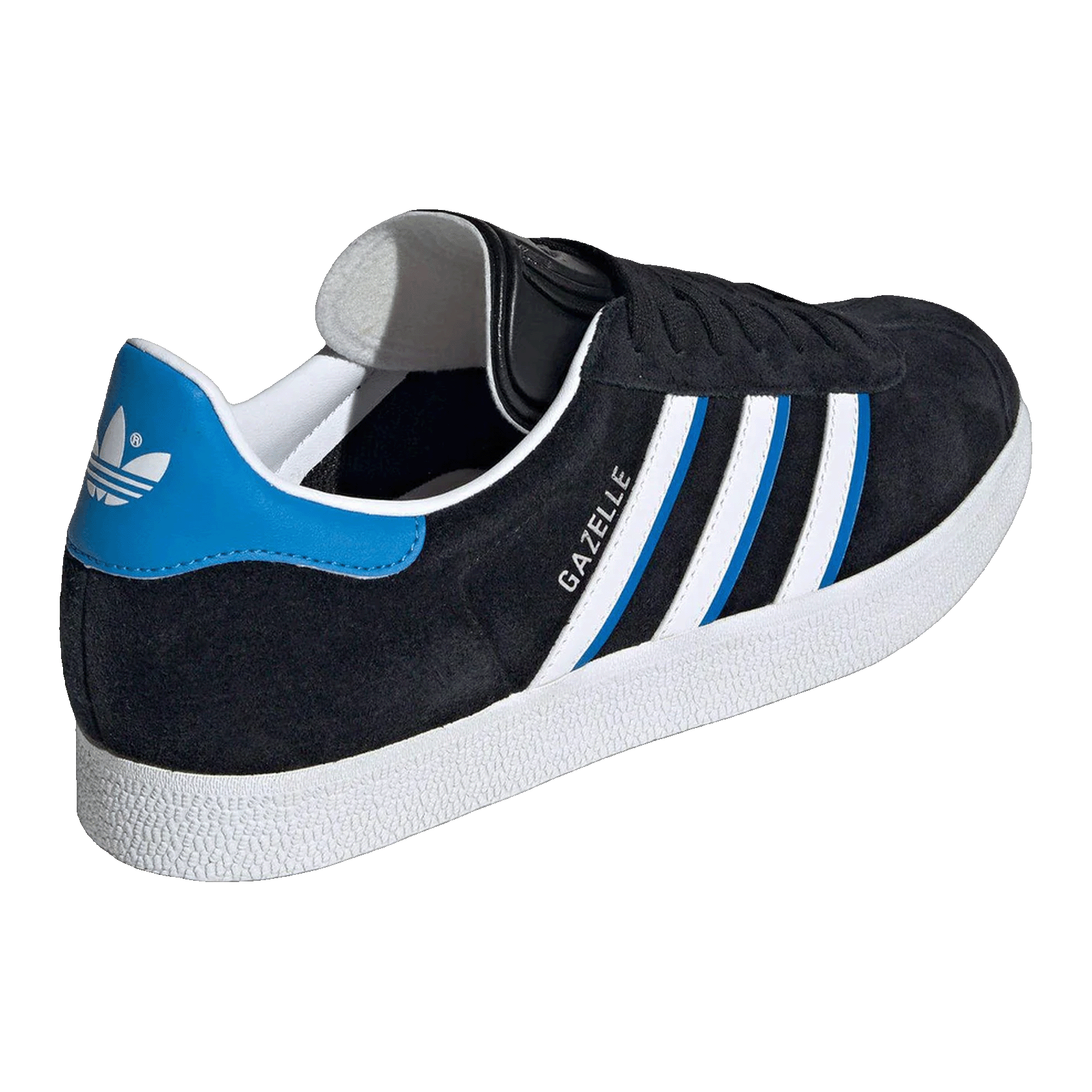 adidas Gazelle Core Black Bright Blue Back IG6193