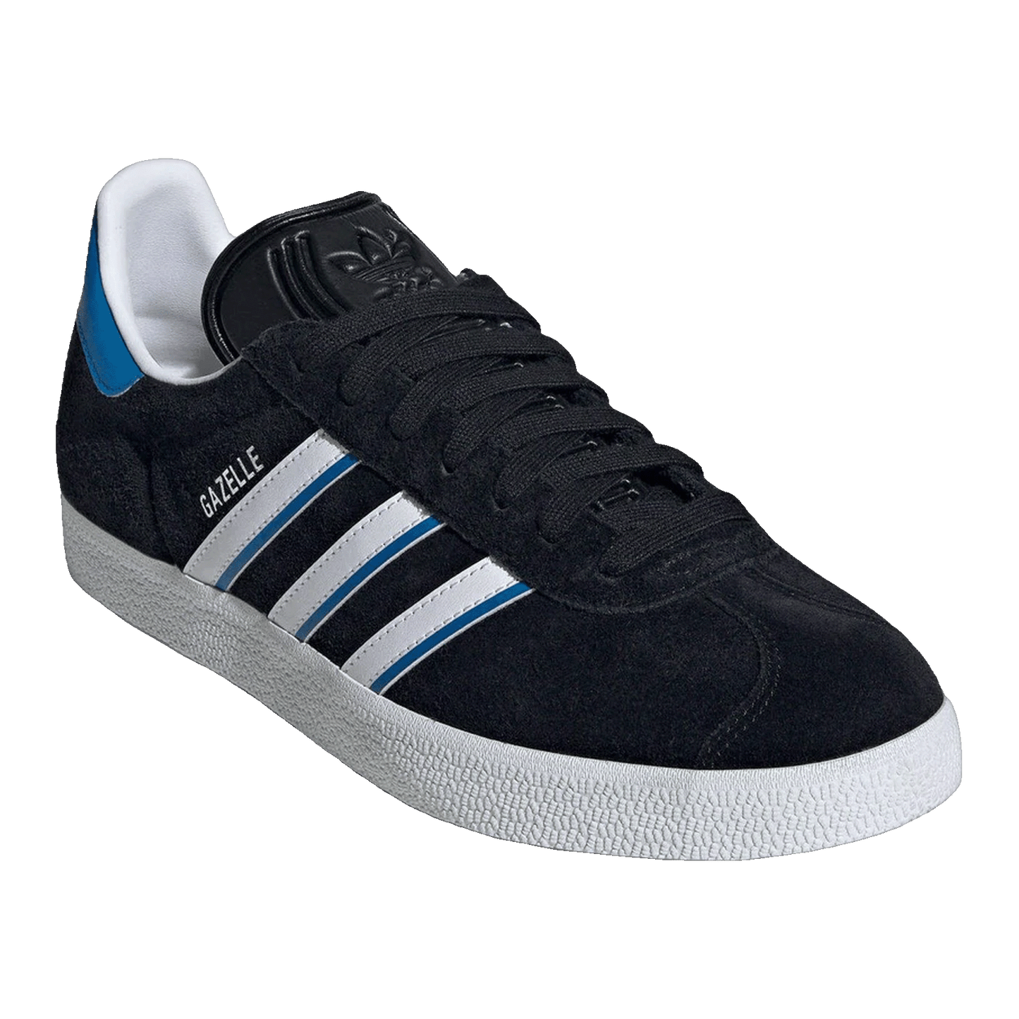 adidas Gazelle Core Black Bright Blue Side IG6193