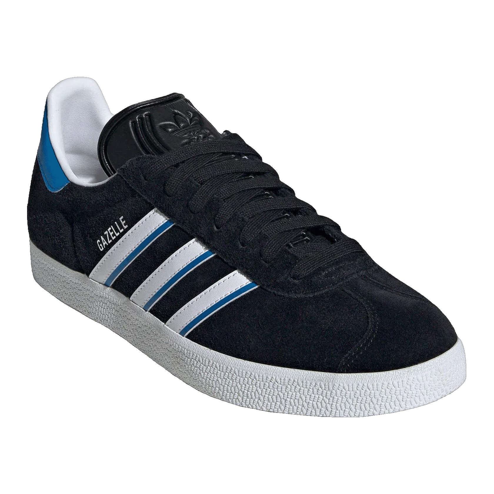 adidas Gazelle Core Black Bright Blue Side IG6193